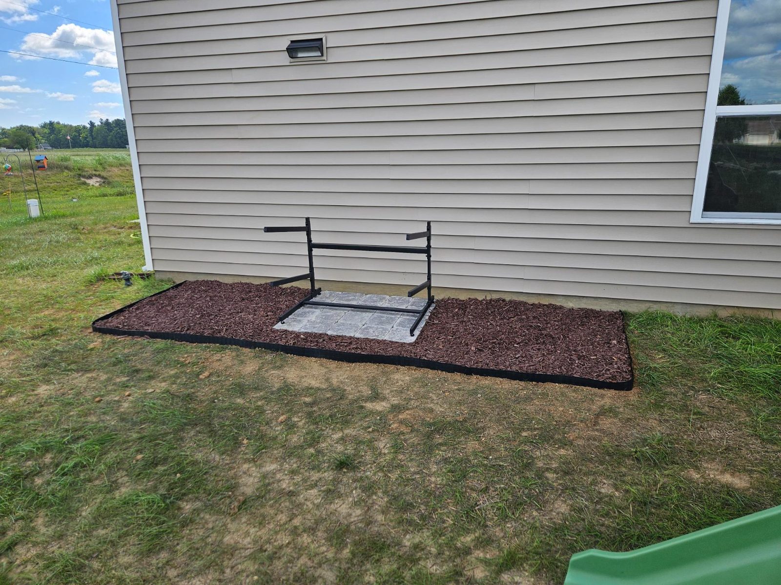 Building a Kayak Rack Landscape Bed